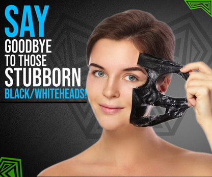 Woman peeling off UrbanGabru charcoal black mask from her face