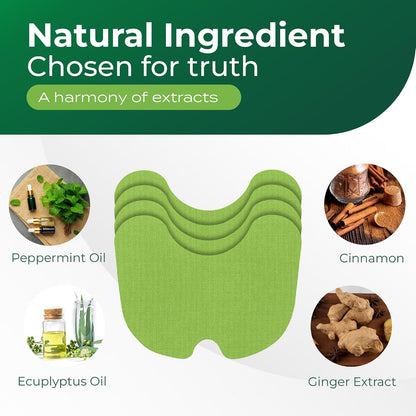 Murti Export knee patch ingredients: peppermint oil, eucalyptus oil, cinnamon and ginger extract